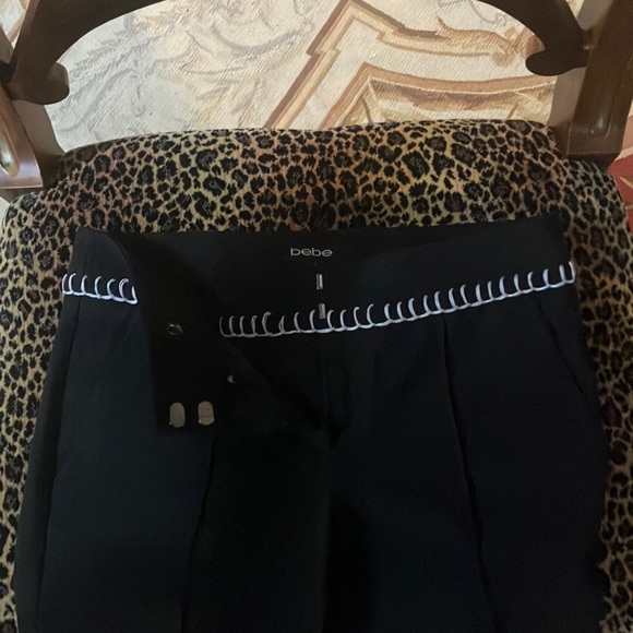 Bebe black trousers with white embroidery - Picture 3 of 5